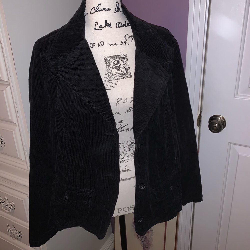 Black Corduroy blazer sz 2x
